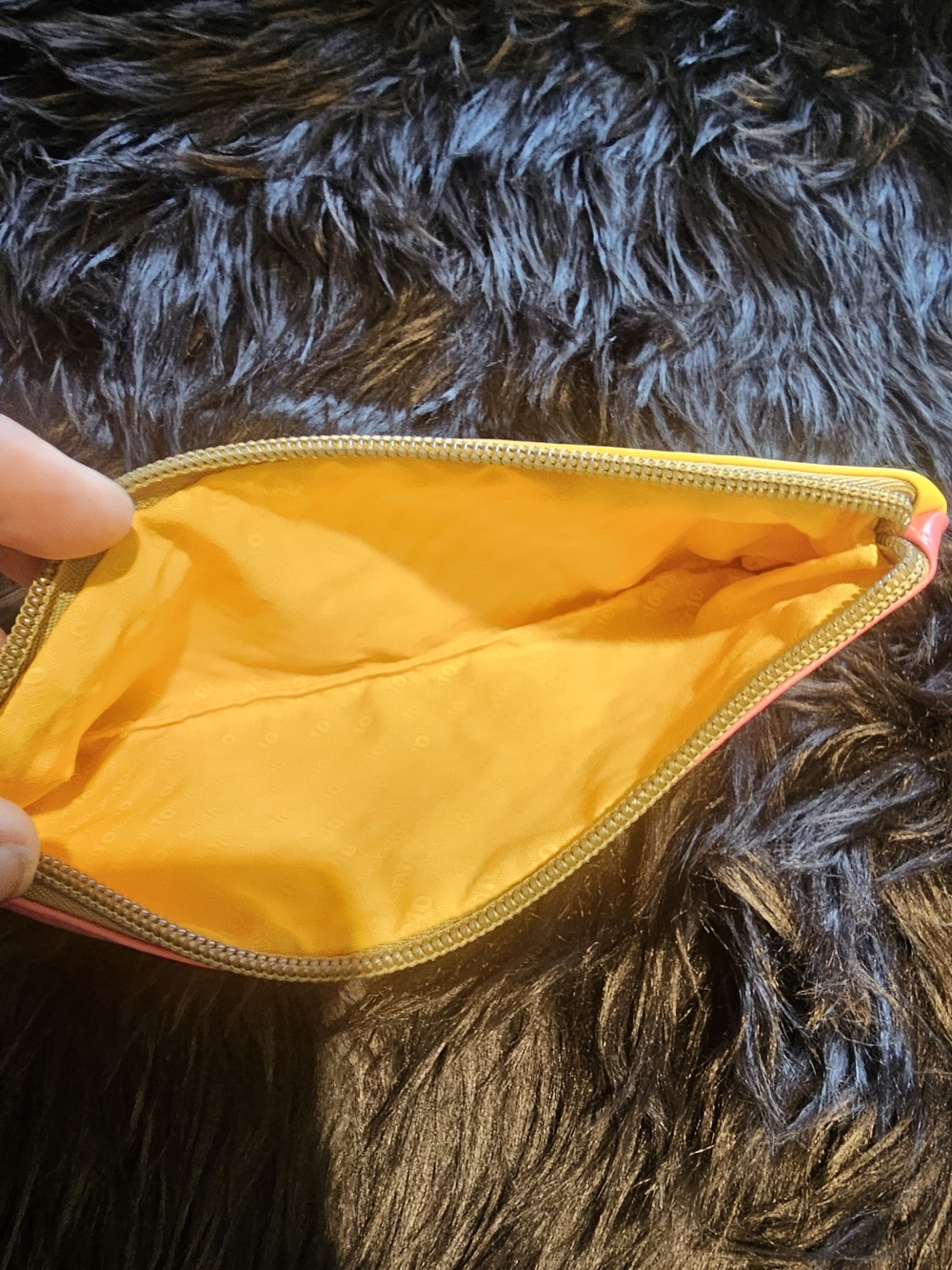 Yellow Comic-Print Mini Bag with Pink Accent - Picture 5 of 5